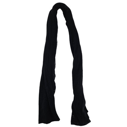 Black Small Cashmere Plain Scarf