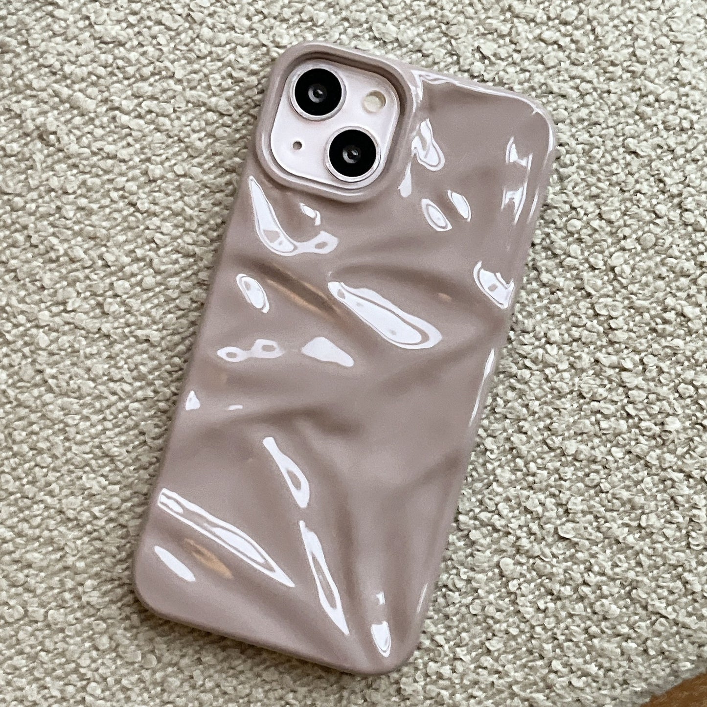 Electroplating Three-dimensional Pleated Phone Case