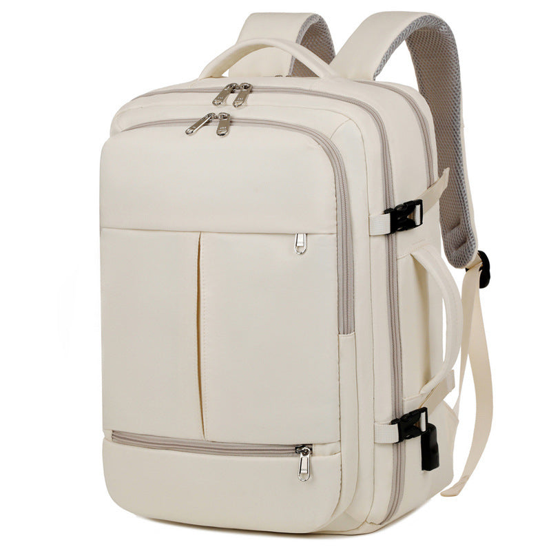 Large Capacity Backpack For Men w/ Multiple Pockets And Zippers Versatile Computer Bags Business Travel Backpack