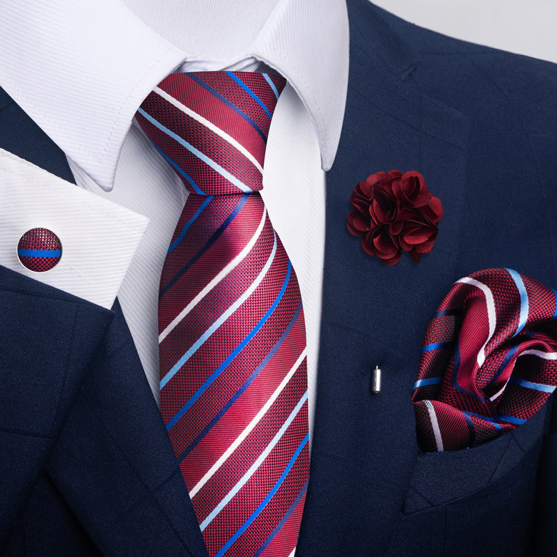 Men's Tie and Pocket Square Combo