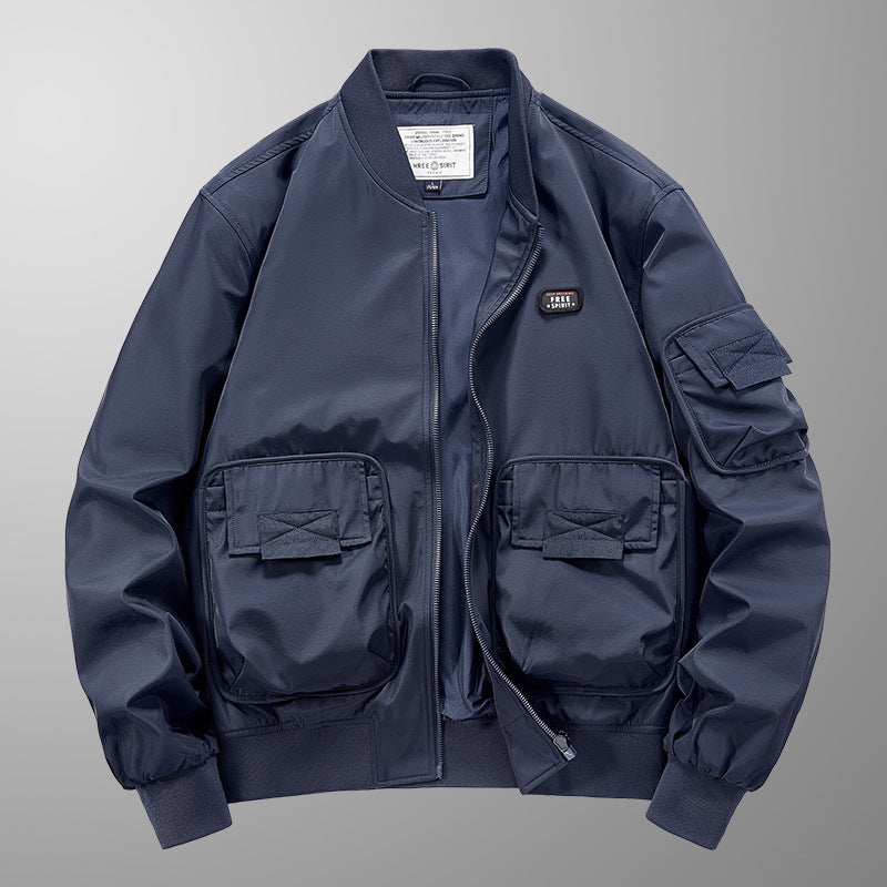 Men's Pilot Multi-bag Windproof Breathable Retro Jacket
