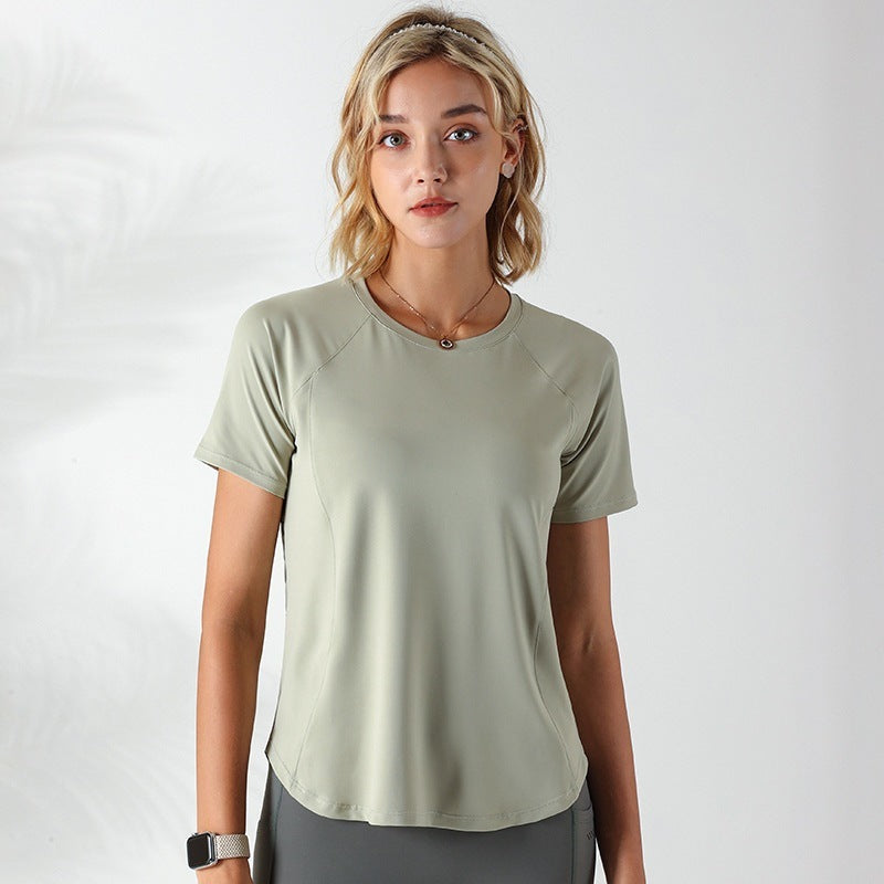Quick-drying Mesh Stitching Workout Clothes Top For Women