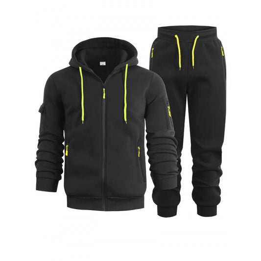 Men's Zip-Up Hoodie With Arm Pockets And Sweatshirt