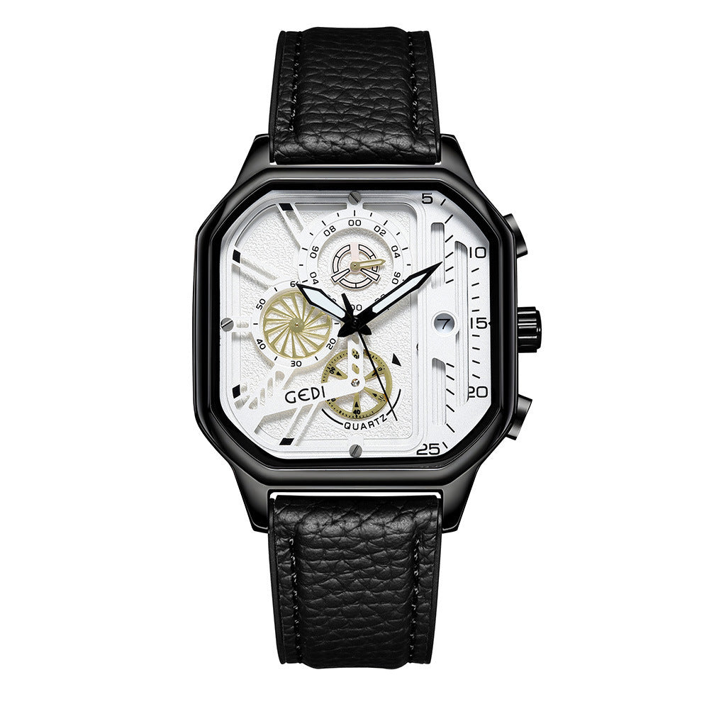 Men's Waterproof Quartz Watch Luminous by GJG Denim