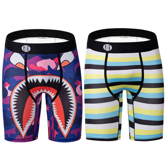 Cartoon Printed Quick-dry Men's Sports Fitness Extended Underwear