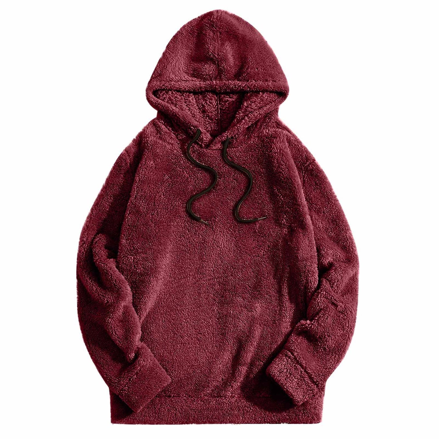 Men's Thick Double-sided Casual Loose Long-sleeved Hooded Sweater