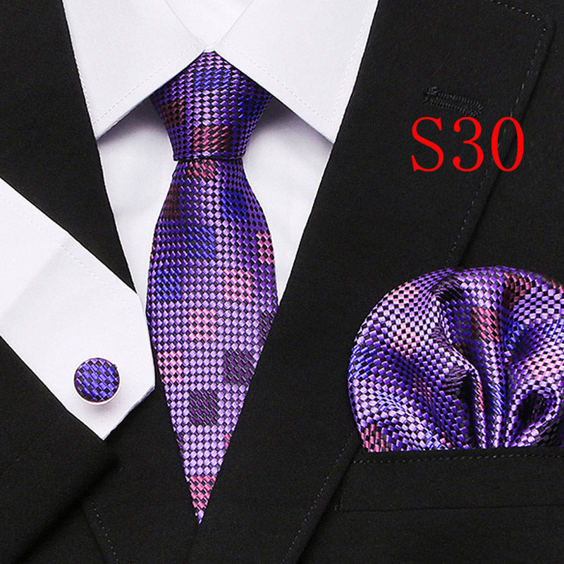 Men's Paisley Series Ties Three-piece Set