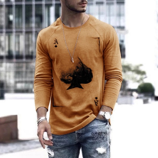 Men's Long Sleeve Loose T-Shirts