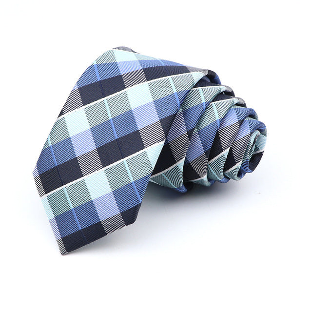 Men's 6cm Casual Ties Skinny Tie Fashion Polyester Plaid