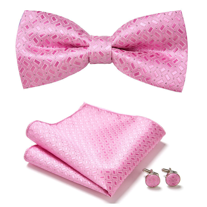 Men's Bow Ties Three Piece Set
