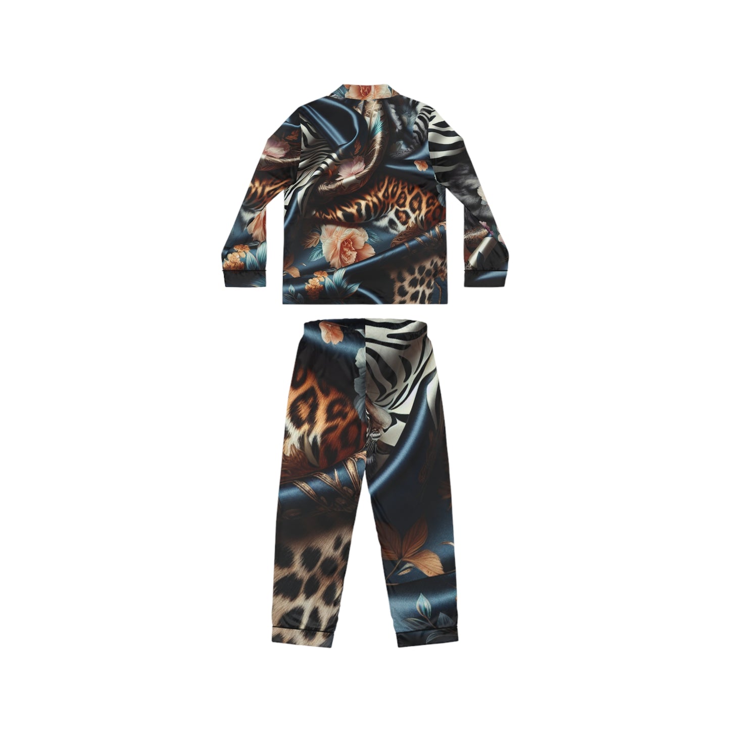 Luxurious Floral Satin Pajamas for Women, Cozy Nightwear, Loungewear Set, Perfect Gift for Birthdays, Anniversaries, Self-Care