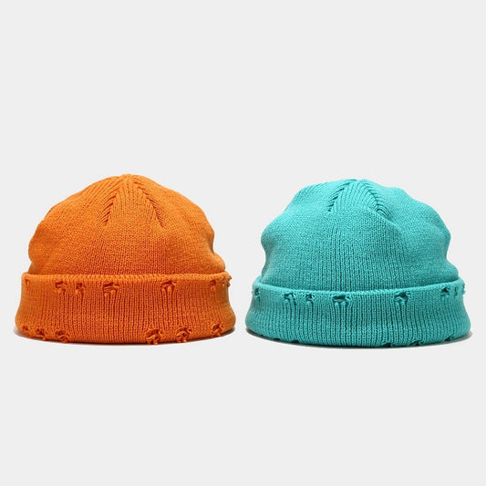 Men's Hole Knitted Beanie