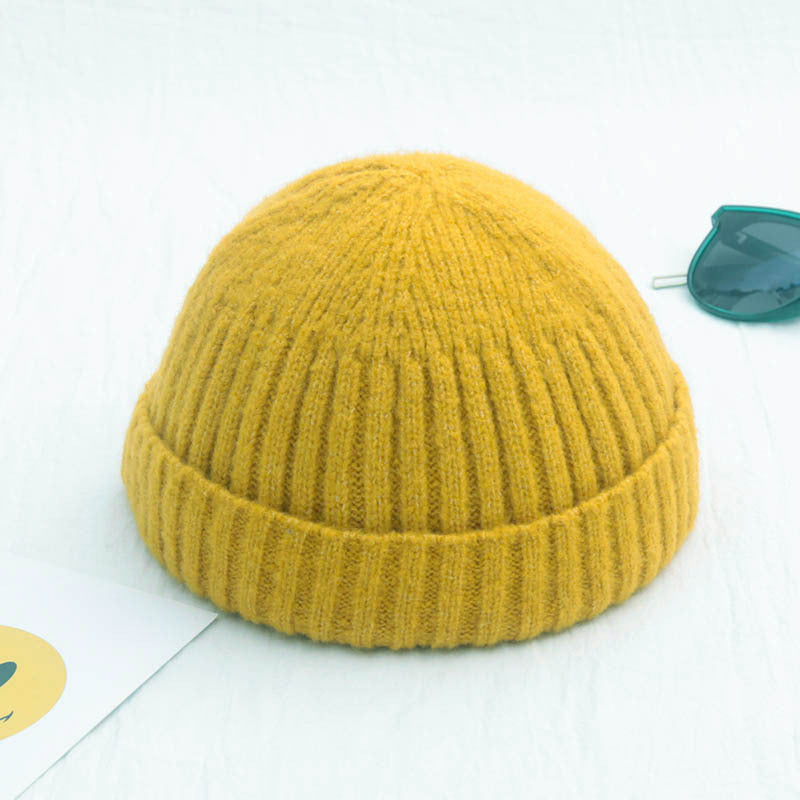 Men's Solid Color Retro Beanie