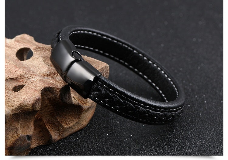 Men's Black Titanium Steel Bracelet