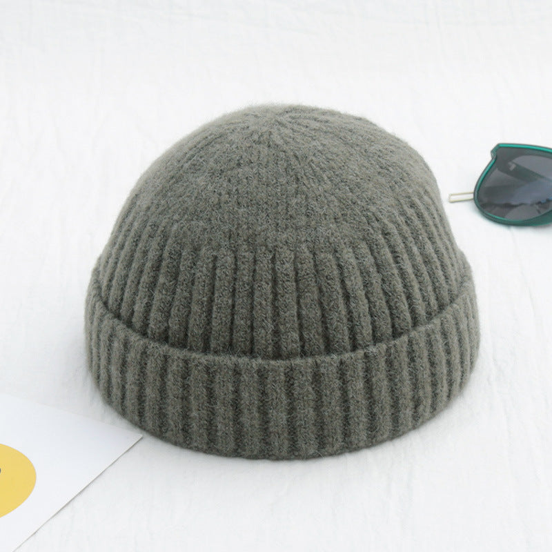 Men's Solid Color Retro Beanie