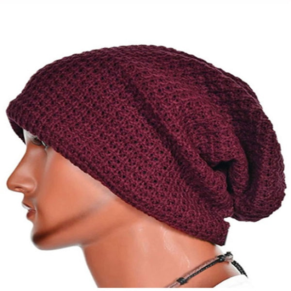 Men' s Knitted Loose Beanie