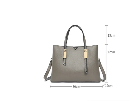 Fashion Cowhide Crossbody Middle-Aged Handbag by Zara-Craft