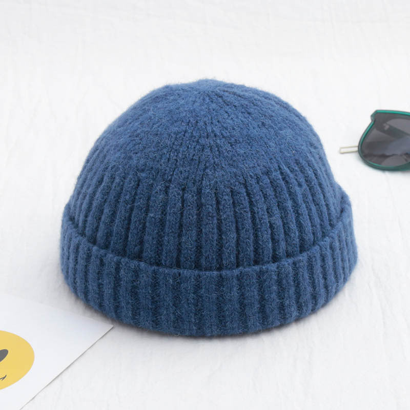 Men's Solid Color Retro Beanie