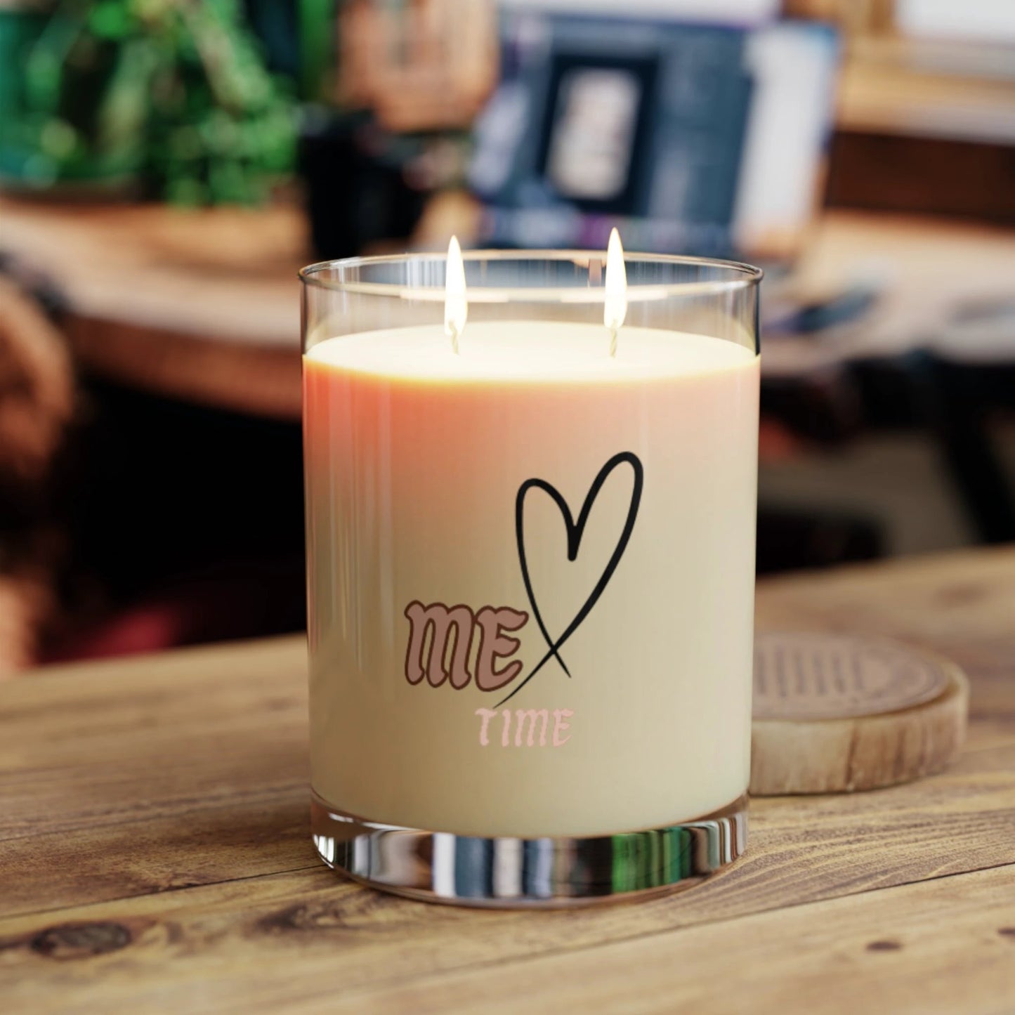 Relaxing 'Me Time' Scented Candle - 11oz Full Glass by Printify