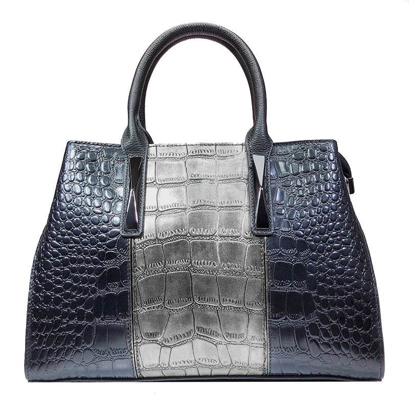 Ladies Leather Crocodile Pattern Women Handbag