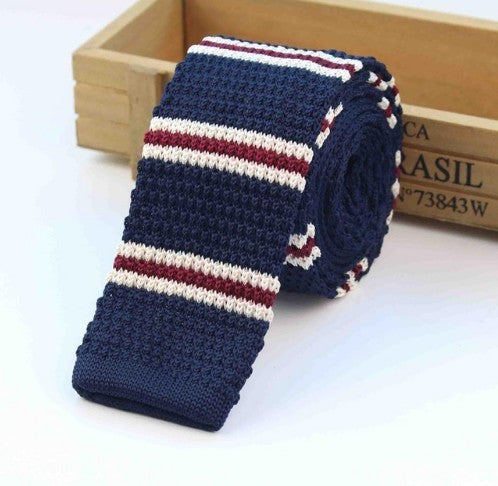 Men's Knitted Leisure Striped Ties
