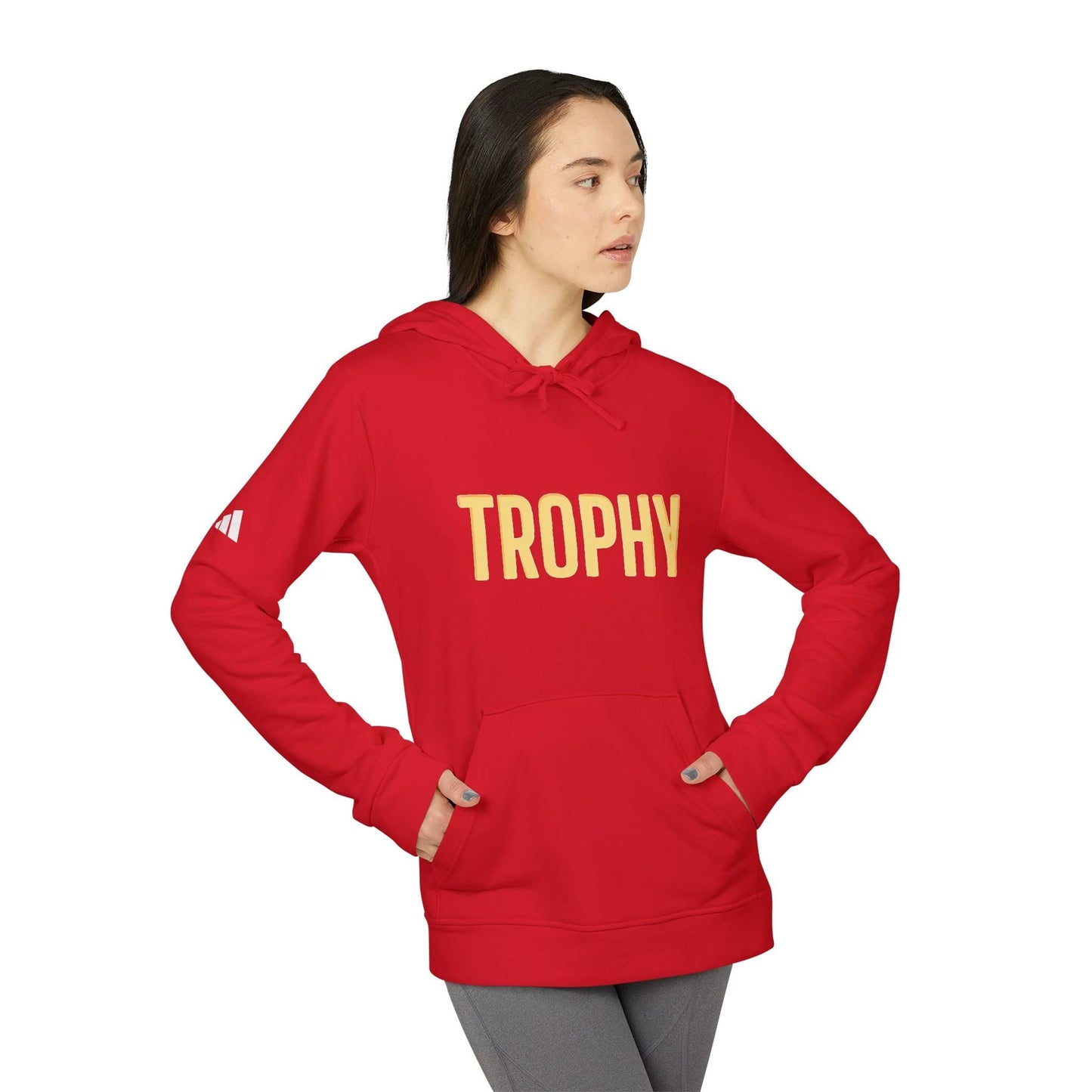 adidas Unisex Fleece Hoodie Trophy by Printify