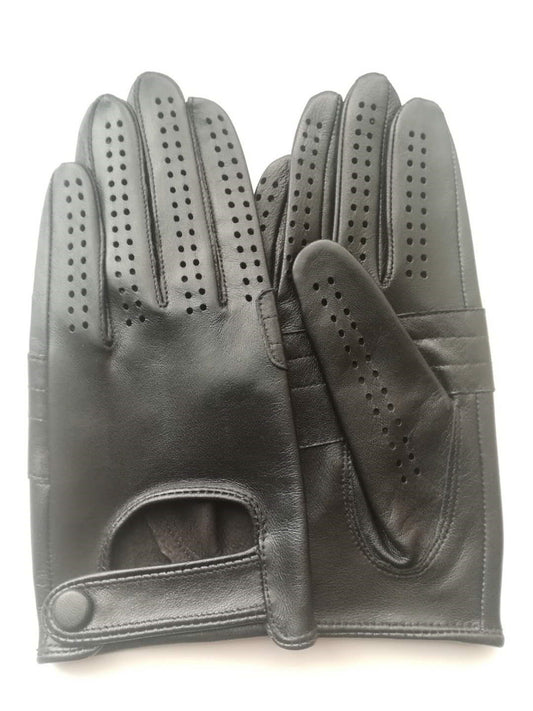 Sheepskin Leather Touch Screen Gloves For Men
