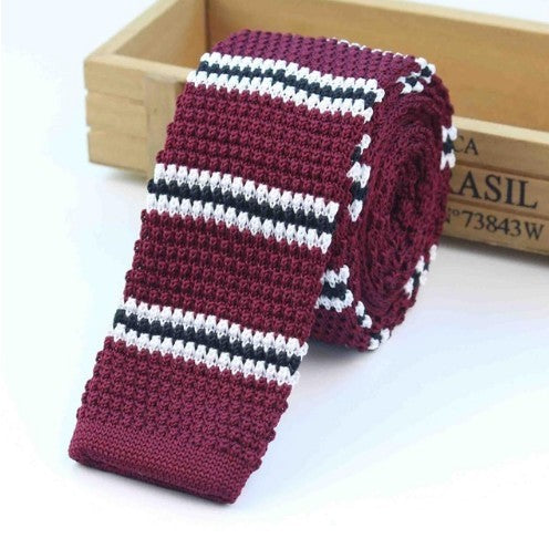 Men's Knitted Leisure Striped Ties