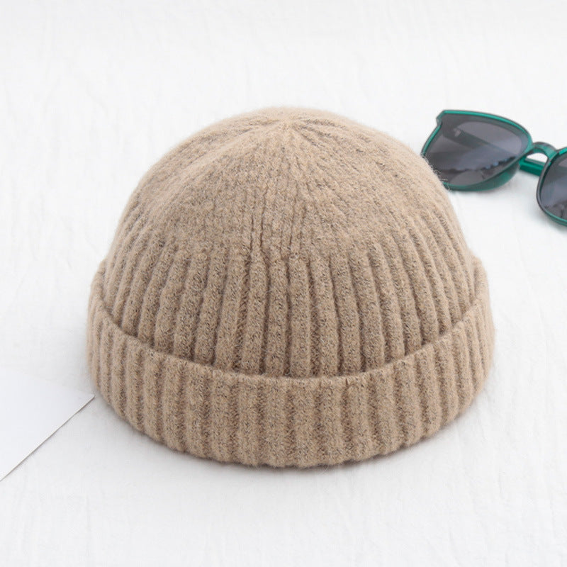 Men's Solid Color Retro Beanie