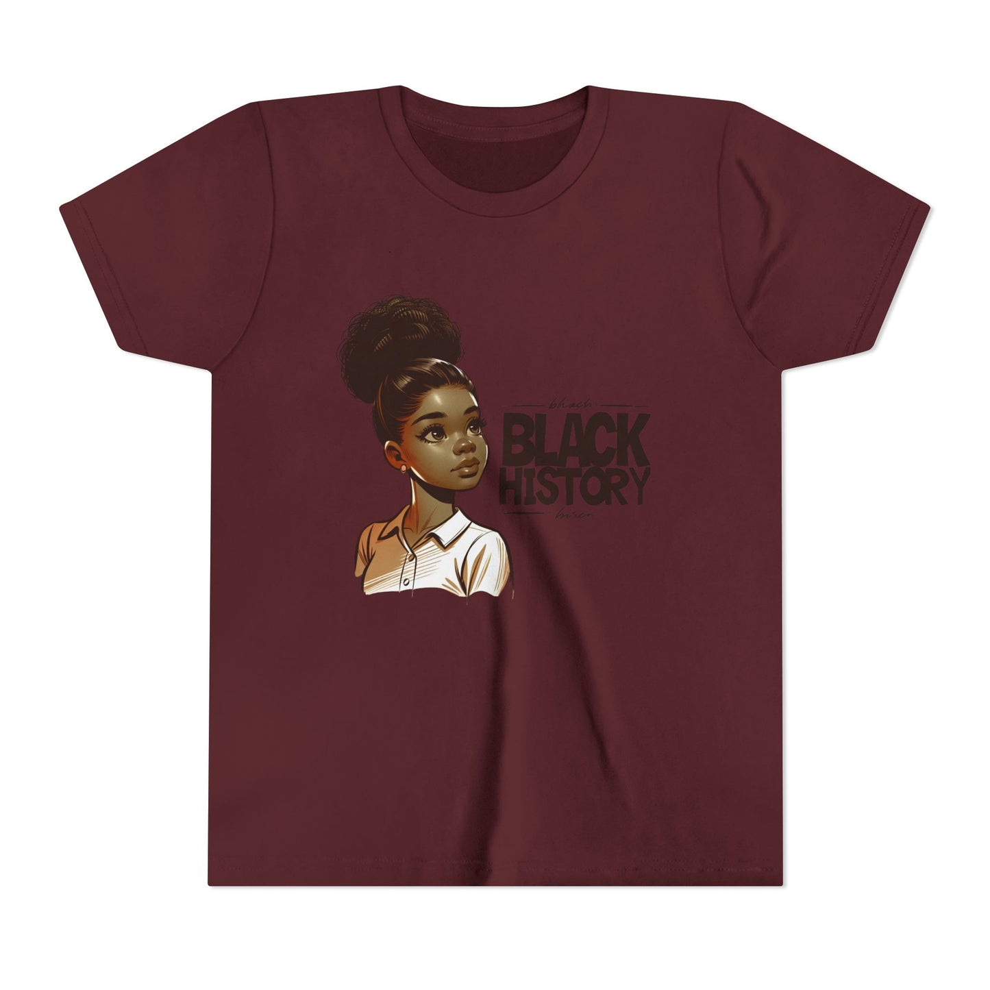 Youth Short Sleeve Tee for Black History Month, Celebrate Diversity, Kids' Education Shirt, Cultural Awareness Tee, Gift for Young Scholars
