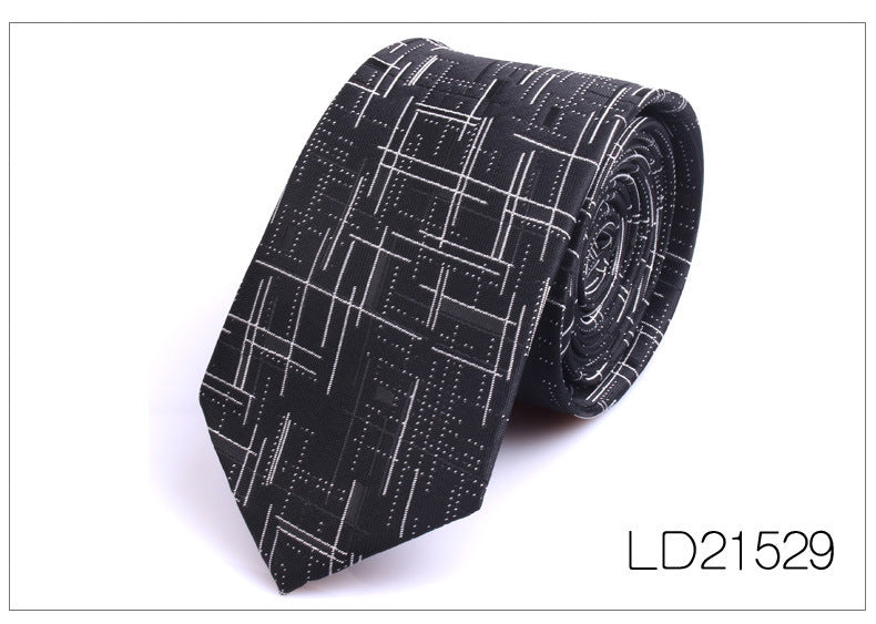 Men's Casual Fashion 6cm Flower Graffiti Tie by GJG Denim