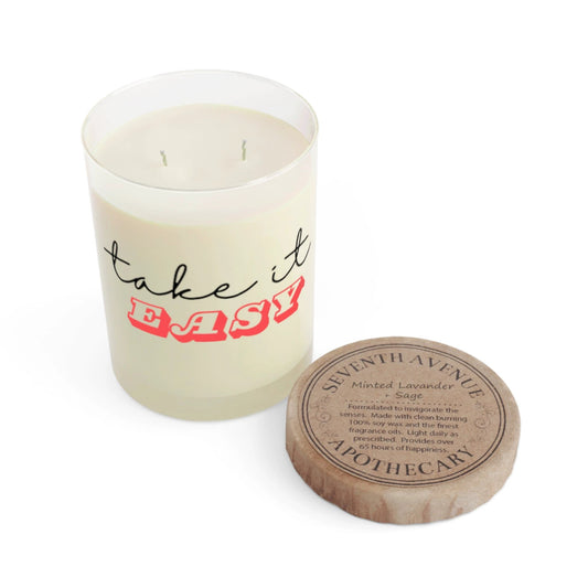 Take It Easy Scented Candle - Relaxing 11oz Aromatherapy by Printify