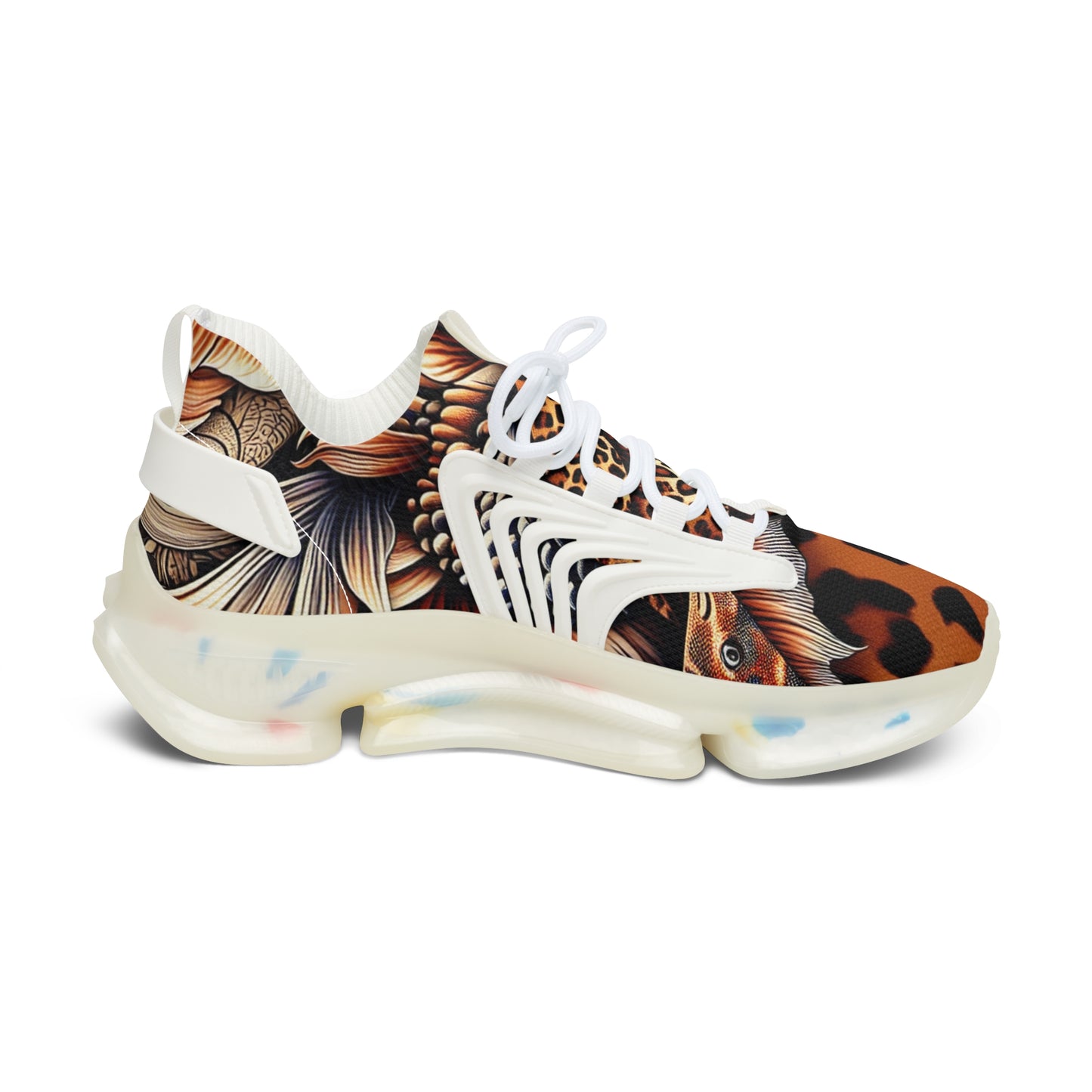 Stylish Women's Mesh Sneakers - Animal Print, Casual Footwear, Trendy Sneakers, Adventure Ready, Unique Design, Perfect for Everyday Wear