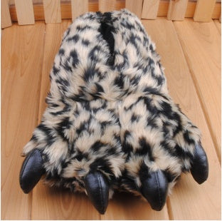 Warm Leopard Slippers
