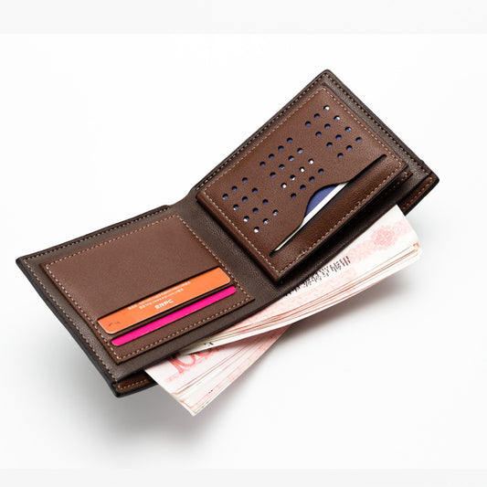Men's Business Casual Short PU Wallet