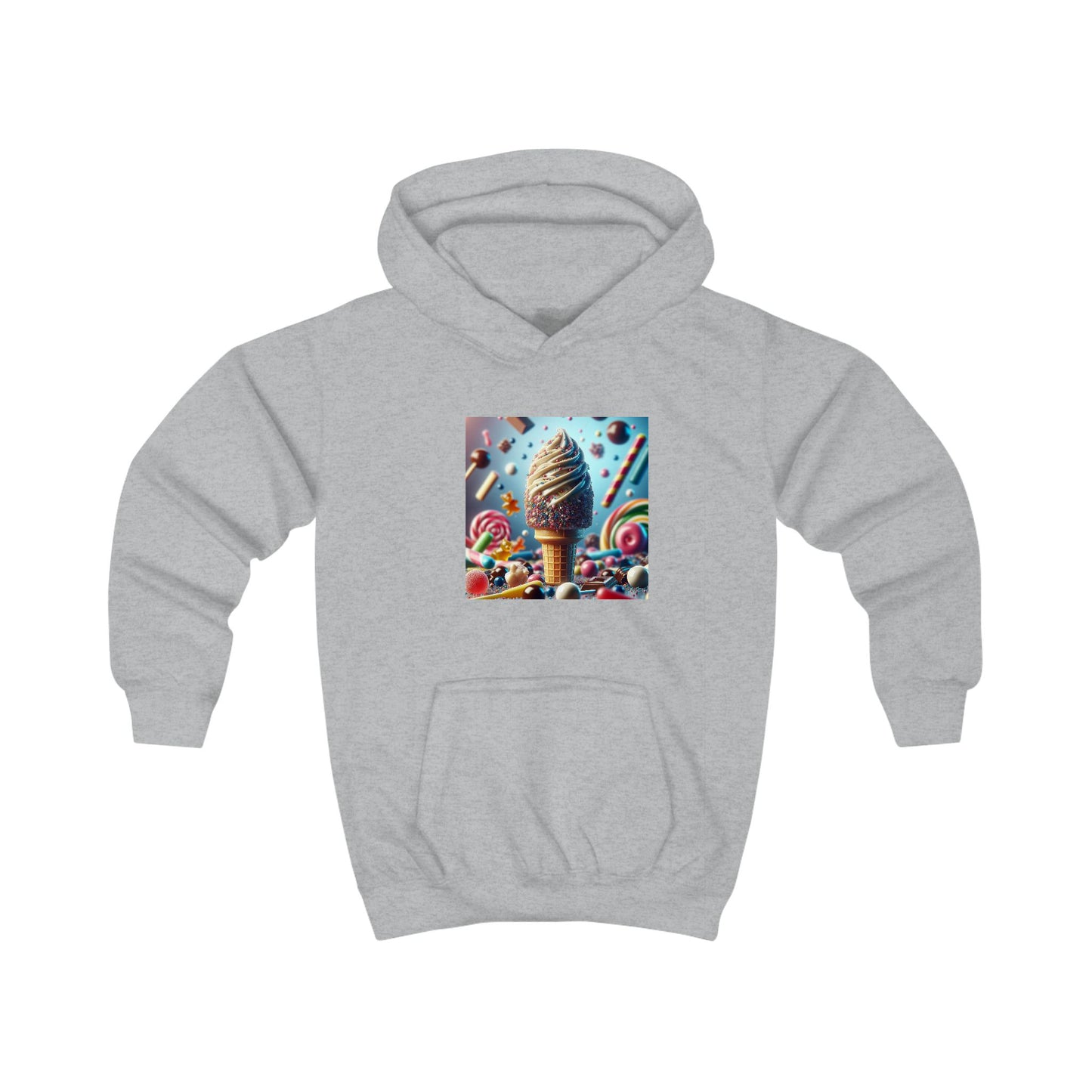 Ice Cream Fun Kids Hoodie - Colorful Candy Design