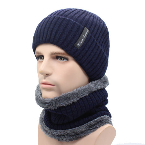Men's Knitted Beanie and Neck Warmer Set (or Single Beanie)