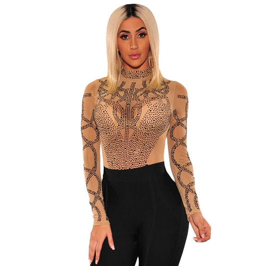 Your heiress Awaits- Transparent Bodysuit by GJG Denim