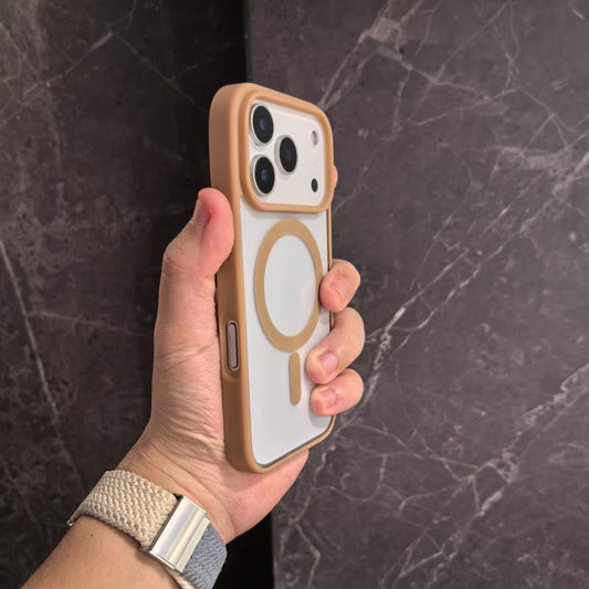 Non-yellow Phone Case Transparent Magnetic Ultra-thin Drop-resistant Protective Cover by GJG Denim