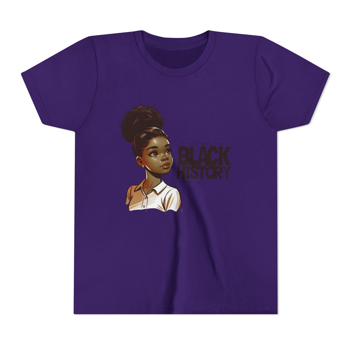 Youth Short Sleeve Tee for Black History Month, Celebrate Diversity, Kids' Education Shirt, Cultural Awareness Tee, Gift for Young Scholars