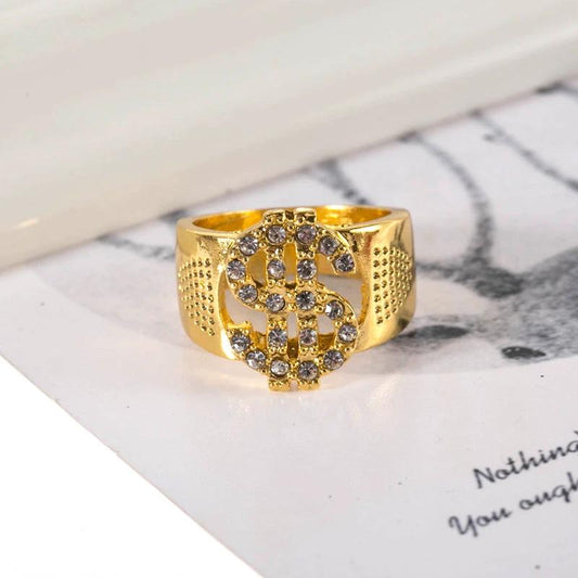 Dollar Sign Ring For Men by GJG Denim