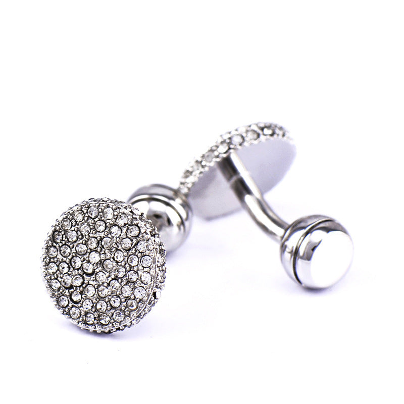 Men's Full Rhinestone Cufflinks