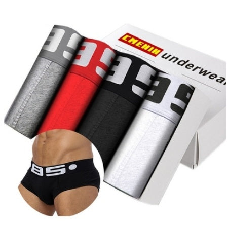 Men's Seamless Underwear Elastic Trunk Boxers