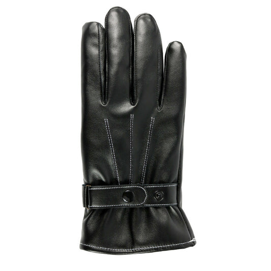 PU Leather Touch Screen Gloves For Men