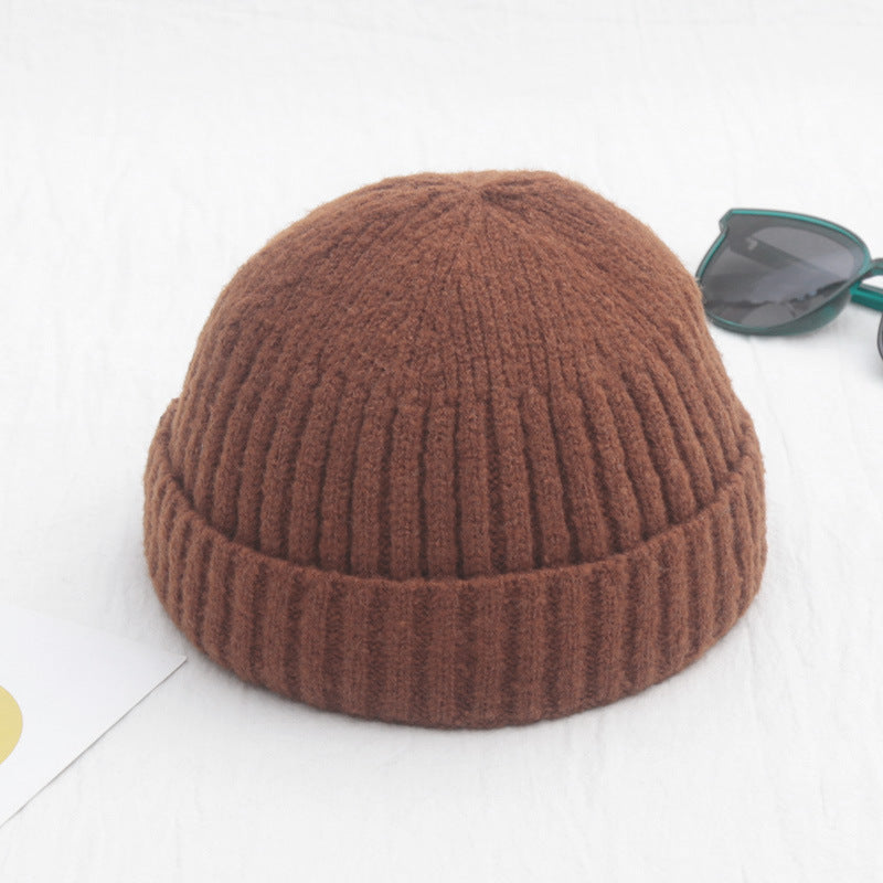 Men's Solid Color Retro Beanie