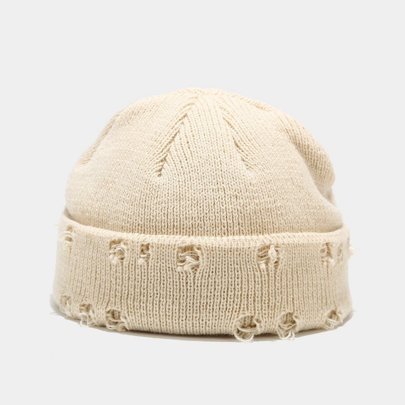 Men's Hole Knitted Beanie