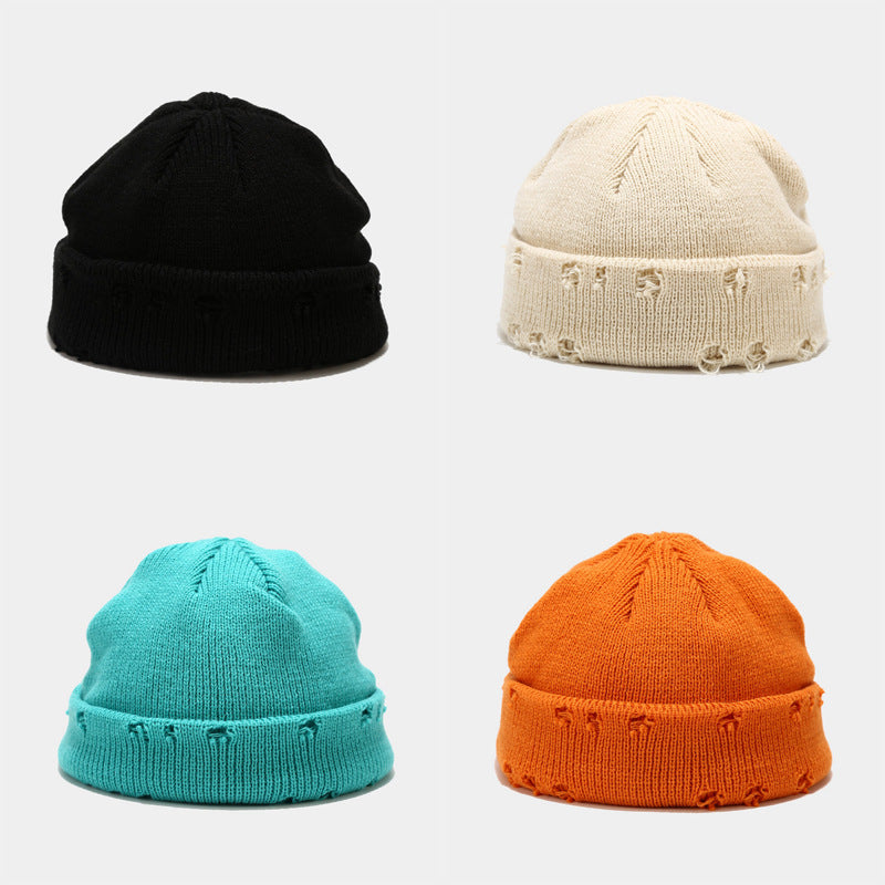 Men's Hole Knitted Beanie