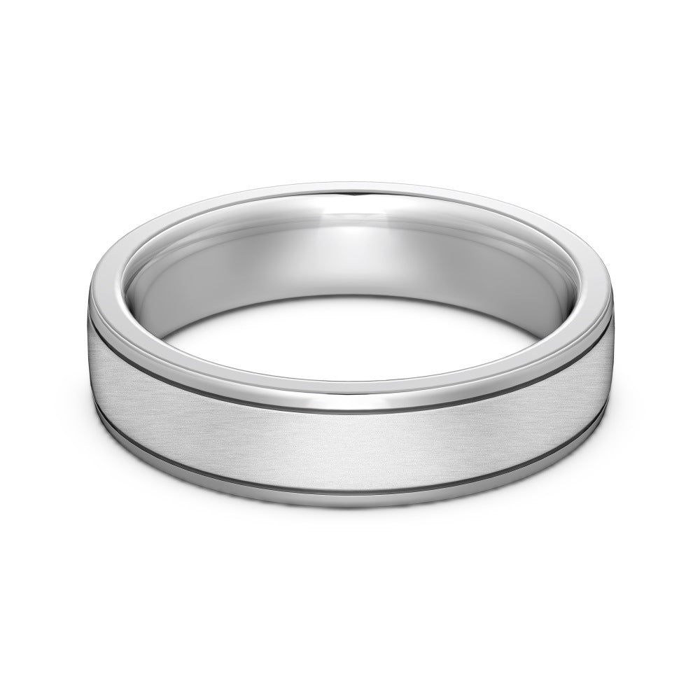 Sterling Silver Round Simple Plain Ring