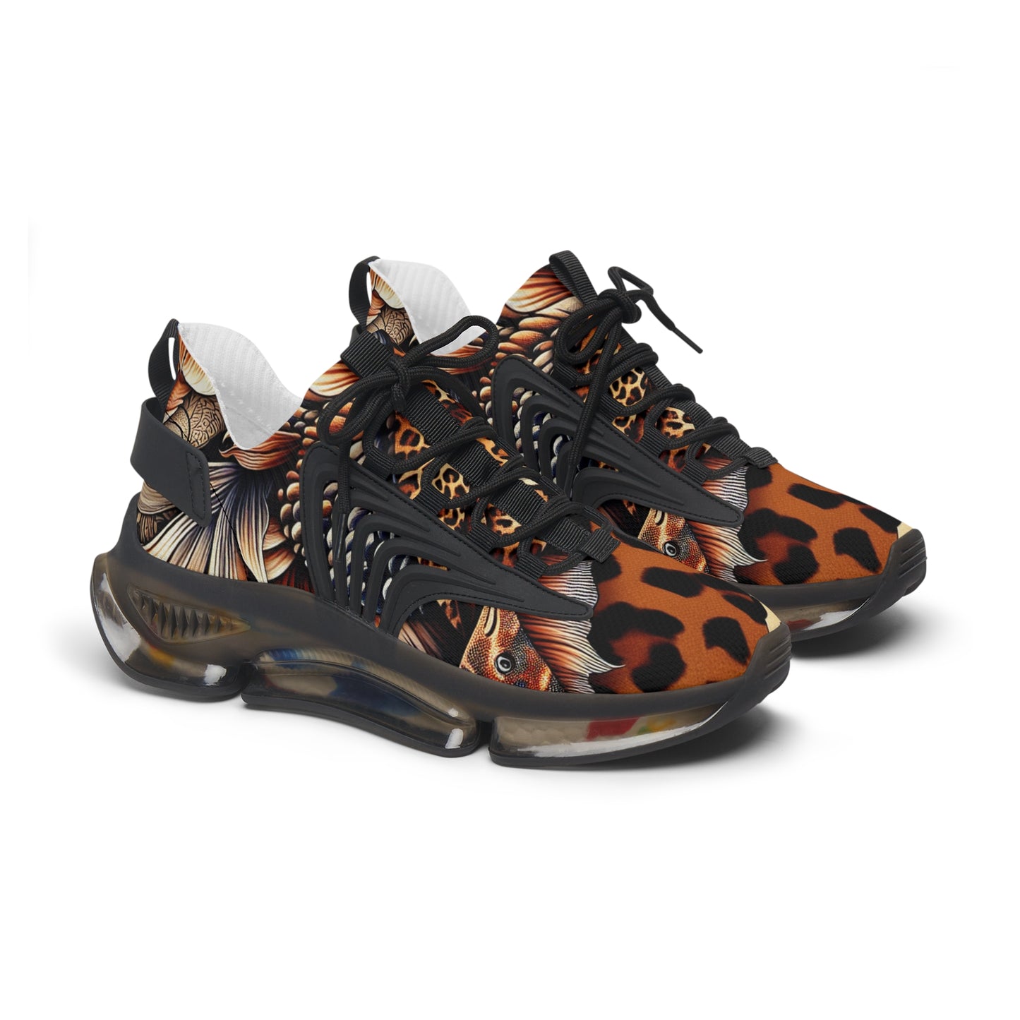 Stylish Women's Mesh Sneakers - Animal Print, Casual Footwear, Trendy Sneakers, Adventure Ready, Unique Design, Perfect for Everyday Wear