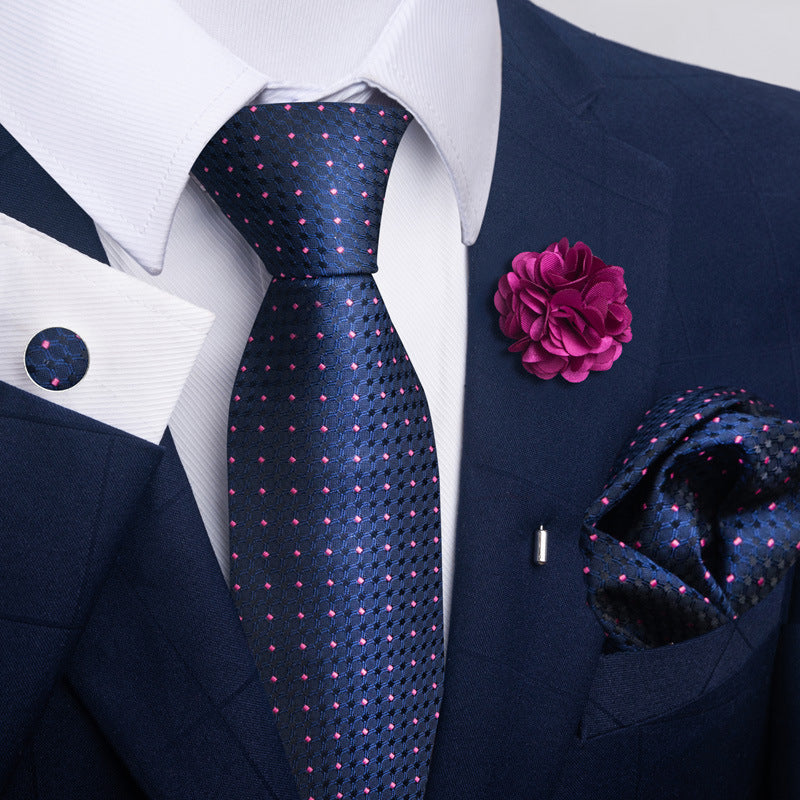 Men's Tie and Pocket Square Combo